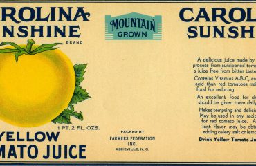 Grocery program CAROLINA SUNSHINE LABEL